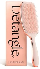 Lily England Detangling Styling Brush for Curly Wet Dry Hair, Rose Gold