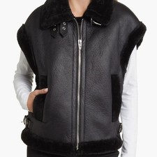 Blanknyc Sherpa Moto Vest Faux Leather & Sher...