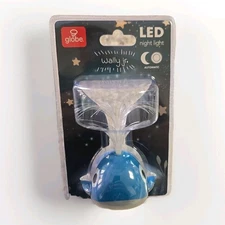 Globe Electric 89548 Whale Fiber-Optic LED Night Light Blue Automatic Plug-In