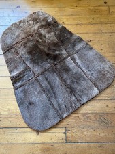 Real Sheepskin Seat Mat/Car/Pet Cat Dog Bed Rework Vintage Brown  66x50cm 