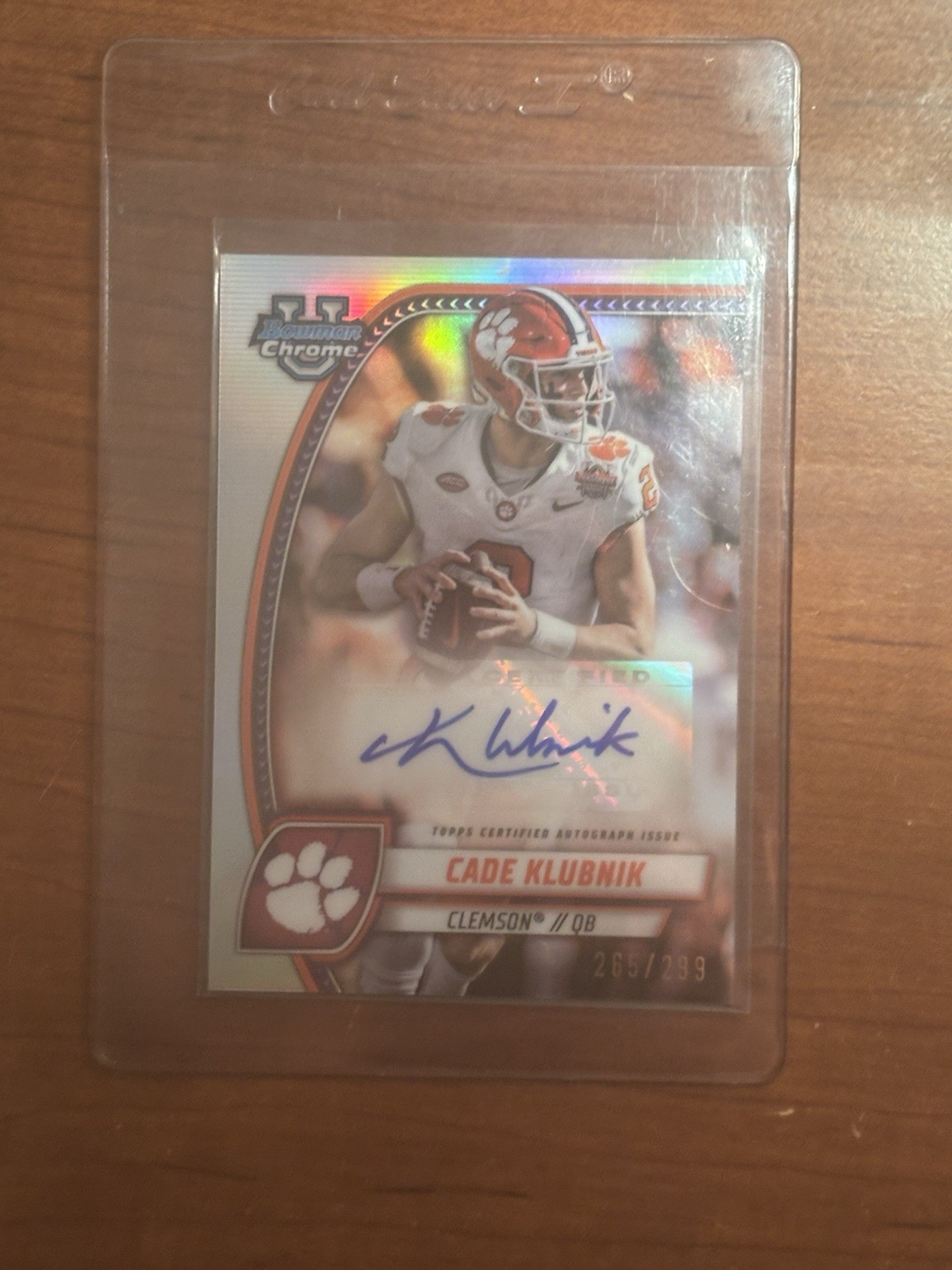 2024 Bowman University Chrome - Chrome Prospect Autographs Cade Klubnik #PA-CKL