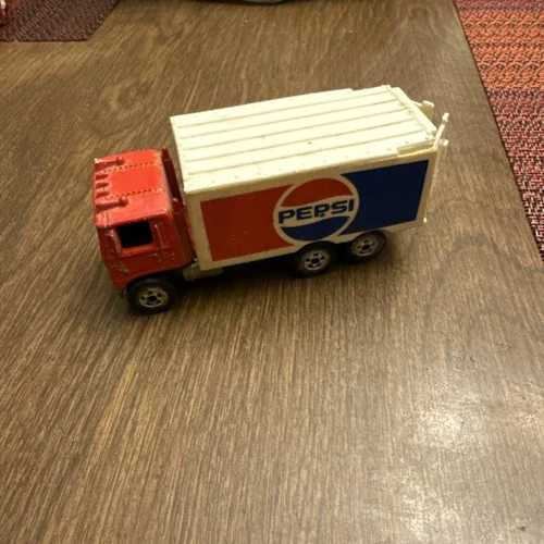 Vintage Hot Wheels 1:64 1979 Pepsi Truck Red White Blue Diecast Toy Vehicle
