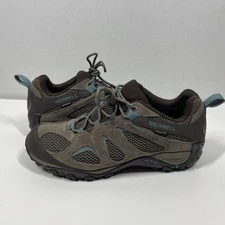 Merrell Yokota 2 waterproof hiking shoes women's size 9.5 brown laced solid