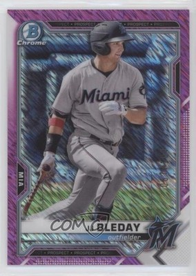 2021 Bowman Chrome Prospects Fuchsia Shimmer Refractor 67/199 JJ Bleday n1u