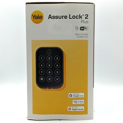 Yale  Assure Lock 2 Plus  with Wi-Fi & Apple Home Keys [Black Suede Finish] NEW
