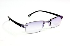 Anti Blue Light Tinted Rimless Reading Glasses Mens Womans Anti Fatigue RG2ABL