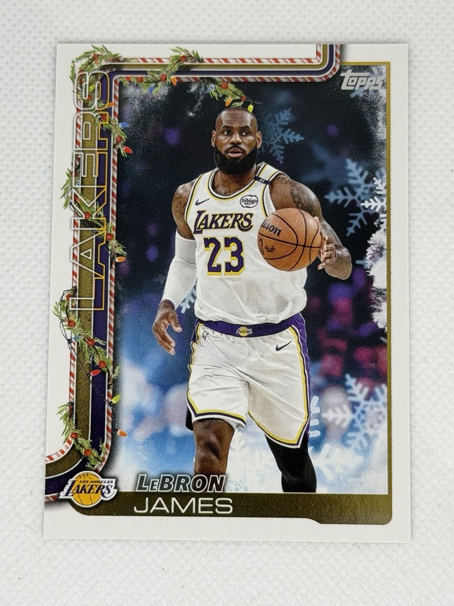 2025-26 Topps Holiday #SSB-LBJ LeBron James SSP BACK VARIATION