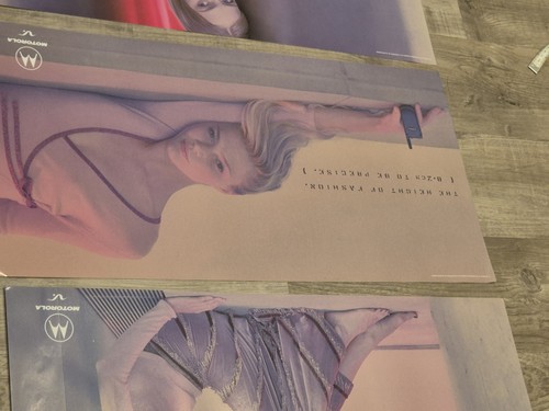 3 Model Advertising Posters For Motorola VGC Great Wall Art Pieces - Picture 13 of 16