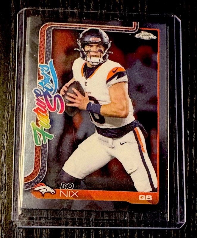 Topps 2024 Topps Chrome Finesse Insert Bo Nix Denver Broncos #F-4 NFL Card