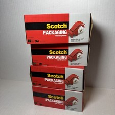 3M Scotch Handheld 2" Packaging Tape Dispenser - Lot Of 4