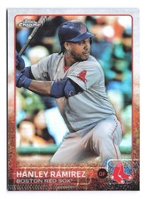 2015 Topps Chrome Baseball Refractor #199 Hanley Ramirez Boston Red Sox B