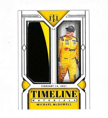 2024 Panini National Treasures Michael McDowell 8/99 Sheet Metal Patch Card