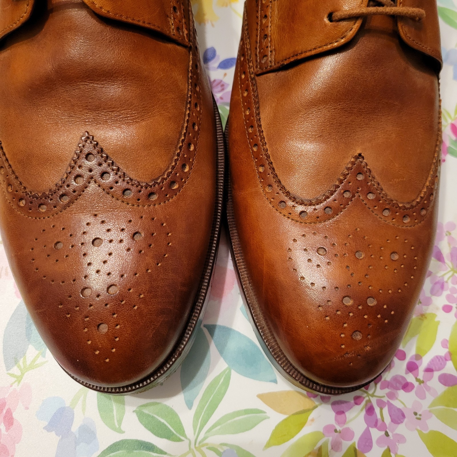 SAOLA Oxford Cole Haan Madison Grand Os British pelle marrone chiaro punta alare da uomo 11 5 M