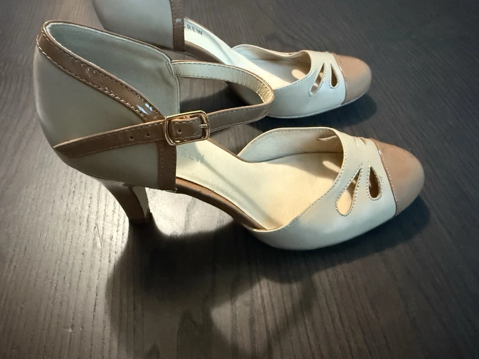 Chelsea Crew tan and nude Getty Retro Heels - Image 3 of 4