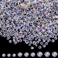 1000 Pcs Glass Beads Bulk Assorted Crystal Beads for Jewelry Making Colorful