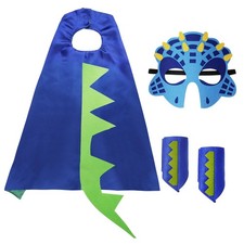 Cape de dinosaure pour enfants - Cape de carnaval avec masque