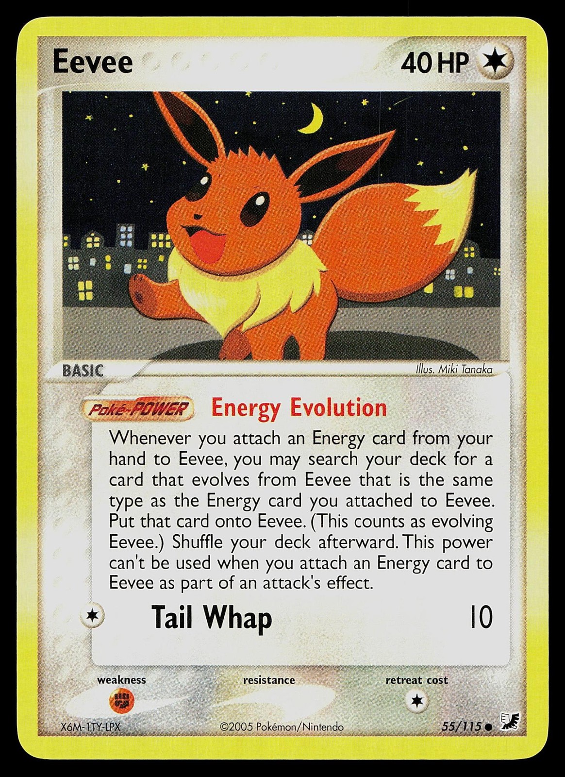 Pokemon Card - Eevee Unseen Forces 55/115 Common