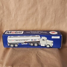 Mobil Limited Edition Toy Tanker Truck Coin Bank Operating Lights Sound 99' NMIB