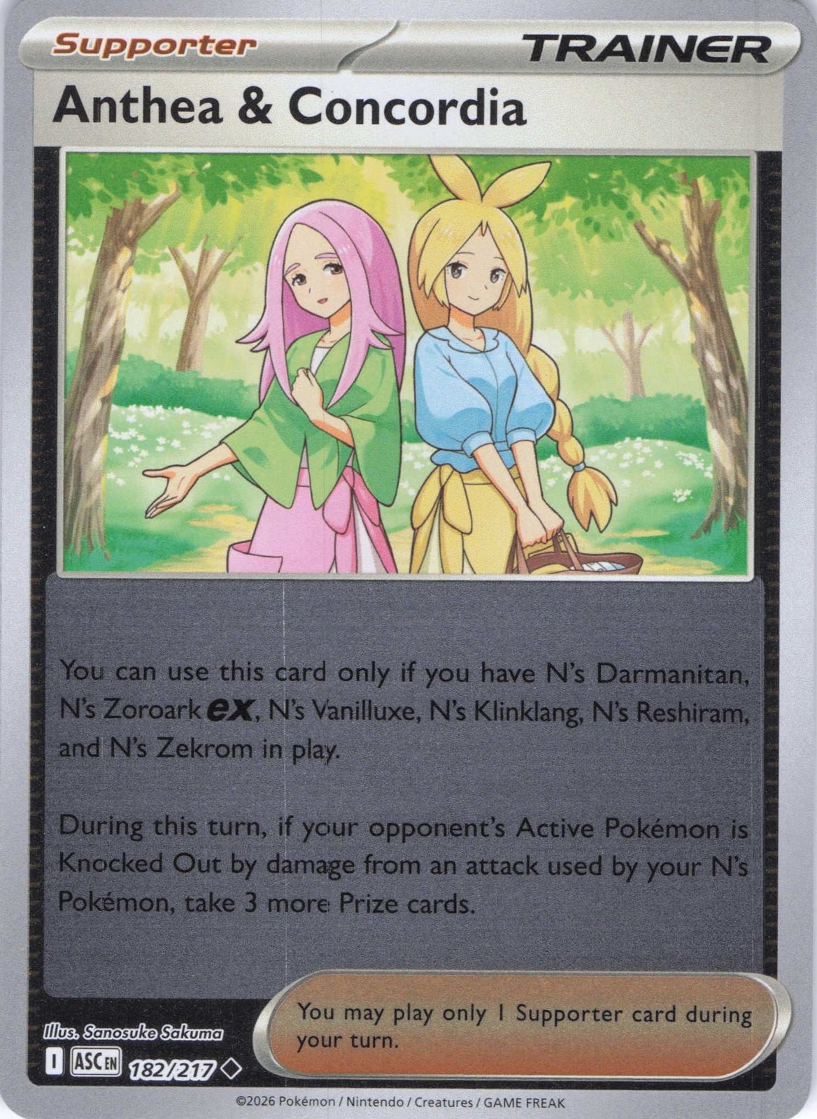 ME: Ascended Heroes #182/217 Anthea & Concordia