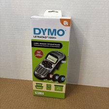 DYMO Portable Printer Handheld Label Maker Black Silver Letratag 100H+