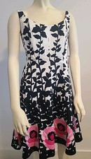 New Nine West Womens Floral Dress Fit & Flare Size 4 Reg