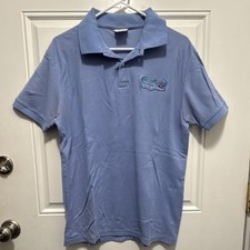 Lacoste Men's Light Blue Polo Shirt Size 6 Collared Short Sleeve Knit