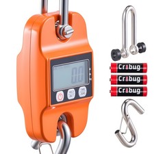 Uimoso Digital Crane Scale 880 lbs/400 kg Portable Hanging Scale Orange