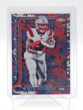 RHAMONDRE STEVENSON 2025 TOPPS CHROME TEAM CAMO REFRACTOR SP #210 PATRIOTS Q5692