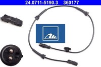 ATE 24.0711-5190.3 Sensor FüR Raddrehzahl ABS Sensor Raddrehzahl FüR Renault