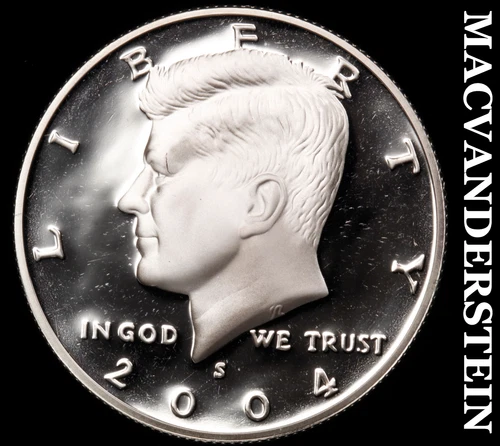 2004-S Kennedy Half Dollar- Silver- Choice Gem Proof Luster No Reserve #i8844