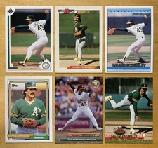Dennis Eckersley Lot Of 6 Mixed Brand Oakland Athletics NM-MT