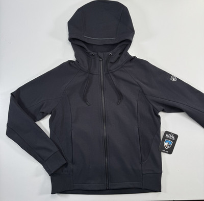 KUHL Karisma Hoodie Jacket Stretch Ribbed Panels Womens Small Thumb Loops