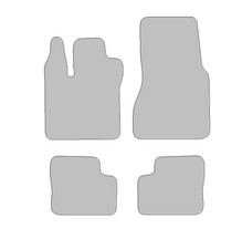 Lagerrest: Fußmattenset passend für Renault Twingo III Elektro BCA, BCM, Hit sch