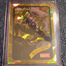 Topps Chrome Marvel Sapphire 2025 Bullseye #30 Gold Parallel Numbered 47/50