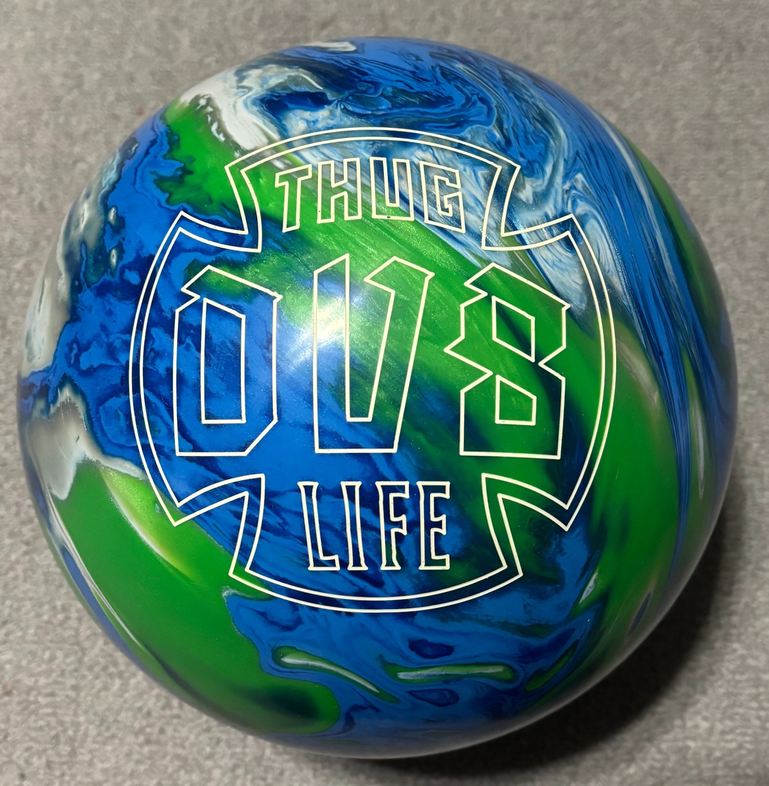 DV8 Thug Life Attitude Problem Asymmetric Bowling Ball New No Box 15 LB