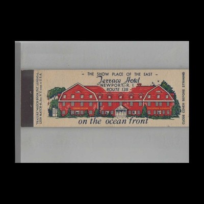 Matchbook Cover Full Length Terrace Hotel Newport, RI