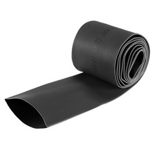 Heat Shrink Tubing 35mm Dia 57mm Flat Width 2:1 rate 1m - Black