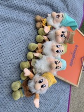 The Disney Store Snow White And The Seven Dwarfs Plush 8 Inch Bean Bag Lot Of 5