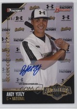 2016 Bowman Draft Under Armour All-America Game 66/225 Andy Yerzy Auto 1t0h