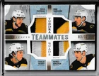 2021/22 UD ARTIFACTS PASTRNAK/MARCHAND/McAVOY/BERGERON QUAD PATCH CARD #d/10