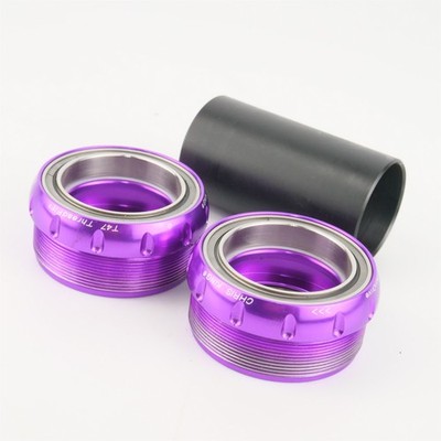 Chris King ThreadFit T47 30x Bottom Bracket 68/73mm Outboard 3D Violet