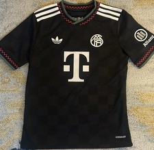 adidas Bayern Munich Boys Soccer Jersey 11-12Y/152 Black Red, 2025-2026