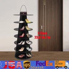Rotating Shoe Rack, Spinning Shoe Rack, 360° Revolving Shoe Storage Organizer