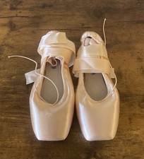 Bloch ES0160L European Balance Pointe Shoes Pink Sz 4 2x/xx Strap Ribbon READ