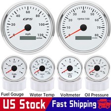 6 Gauge Set 110mm Gps Speedometer 120mph Tacho 8000rpm52mm Fueloiltempvolt 6 Gauge Set 110mm Gps Speedometer 120mph Tacho 8000rpm52mm Fueloiltempvolt