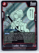 TRUNKS : FUTURE SB02-010 R MANGA BOOSTER 02 DRAGON BALL SUPER HOLO NEAR MINT