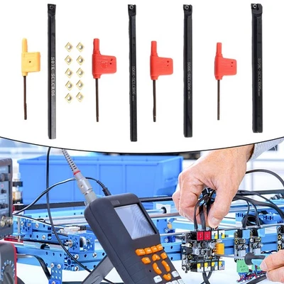 HIGH-QUALITY MATERIALS Jeu d'outils de tournage de tour CNC en métal pratique pour fonte bien performa