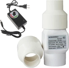 1 inch 2 inch Inline Duct Fan Booster Ventilation Fan Indoor Vent Blower Air ...