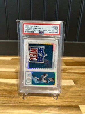2021 Trevor Lawrence Panini Encased NFL Shield Patch RC 1/1