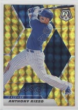 2021 Panini Mosaic Reactive Yellow Mosaic Prizm Anthony Rizzo #180 02v3